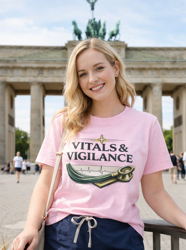 Vitals & Vigilance Nursing Tee