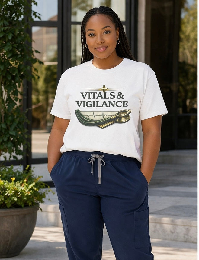 Vitals & Vigilance Nursing Tee