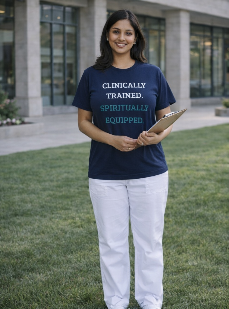 Clinically Trained Spiritually Equipped Nursing Tee
