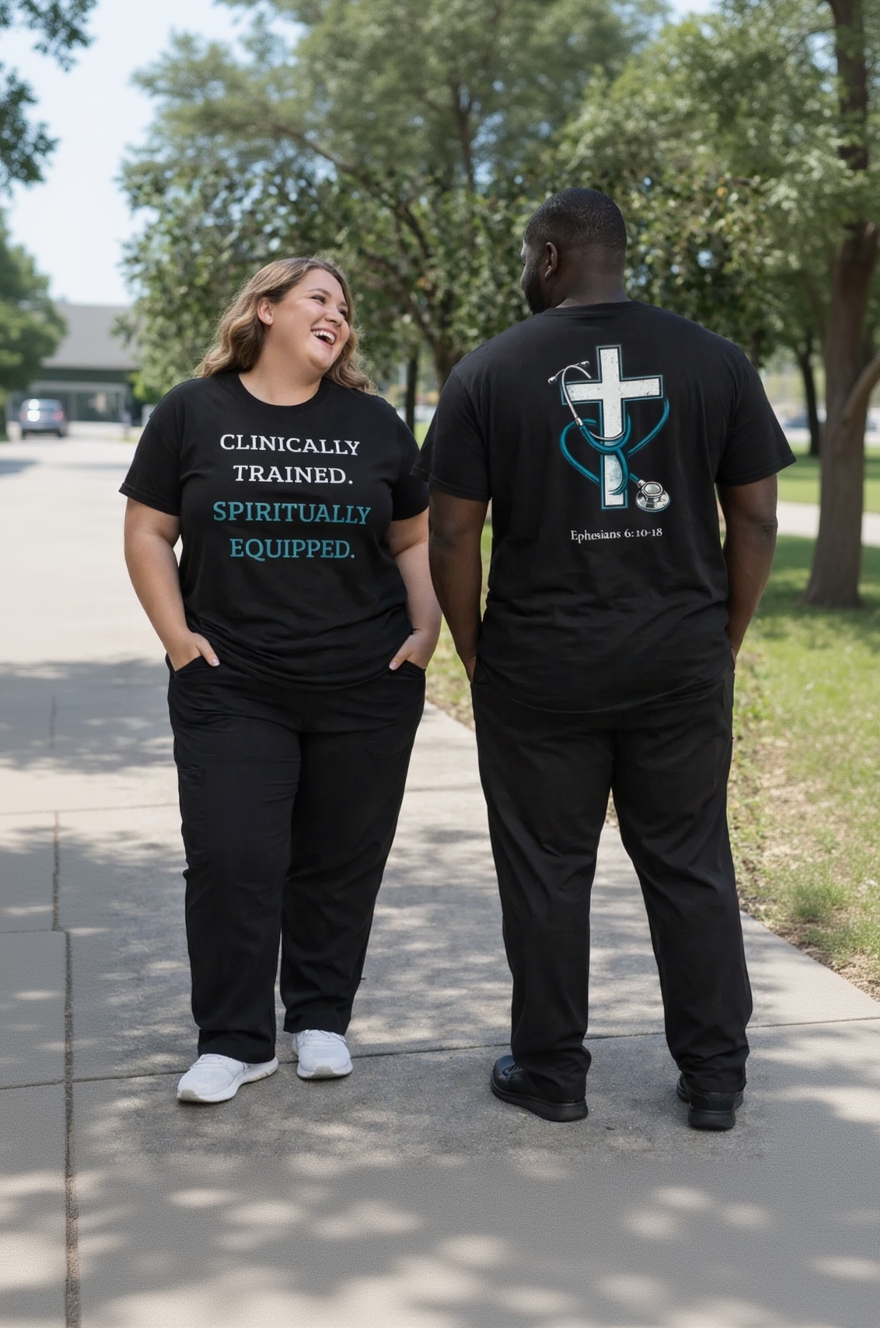 Clinically Trained Spiritually Equipped Nursing Tee