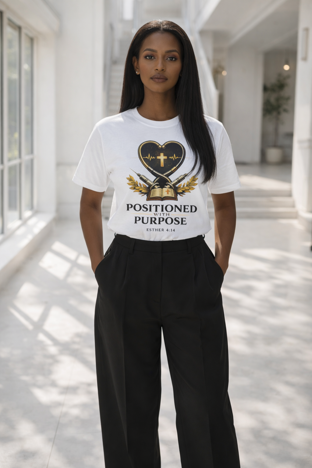 Positioned with Purpose Nursing Tee