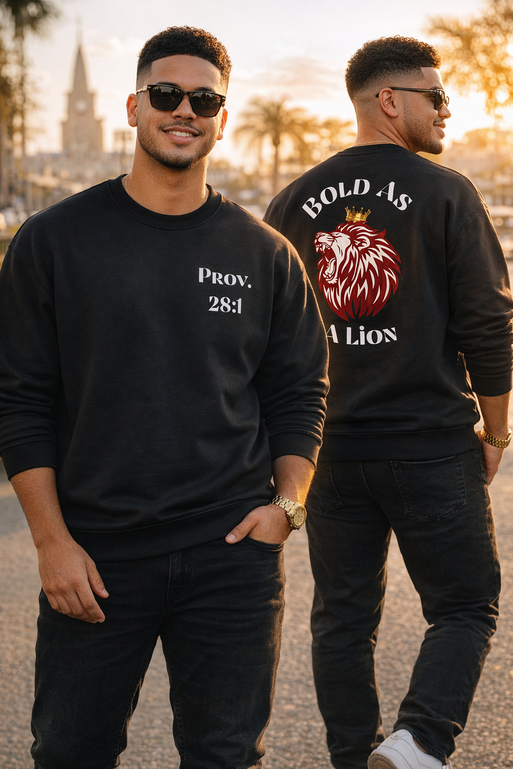 Proverbs 28:1 Sweatshirt