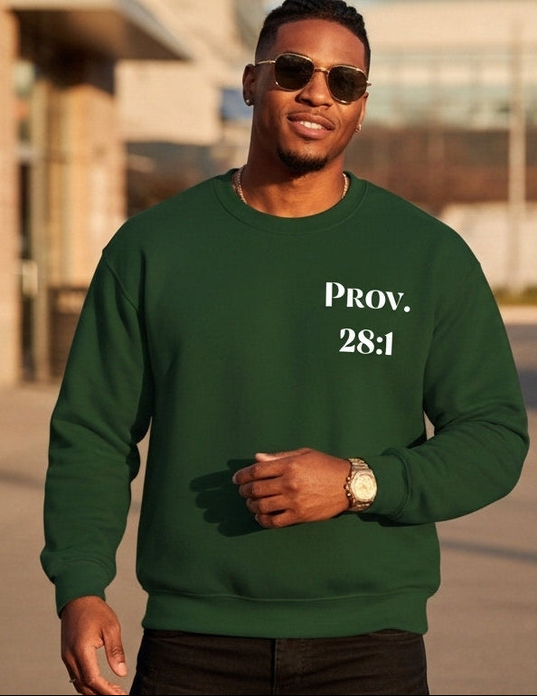 Proverbs 28:1 Sweatshirt